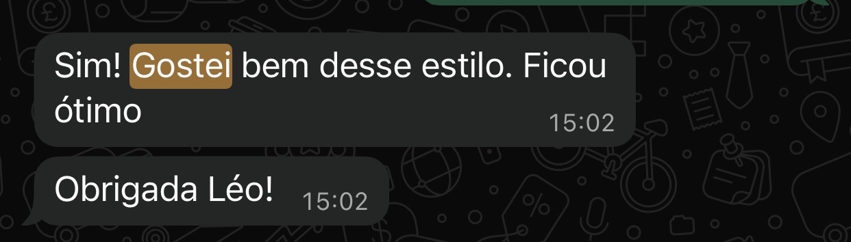 Depoimento de Cliente